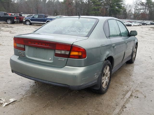 4S3BE896947204180 - 2004 SUBARU LEGACY OUT GREEN photo 4