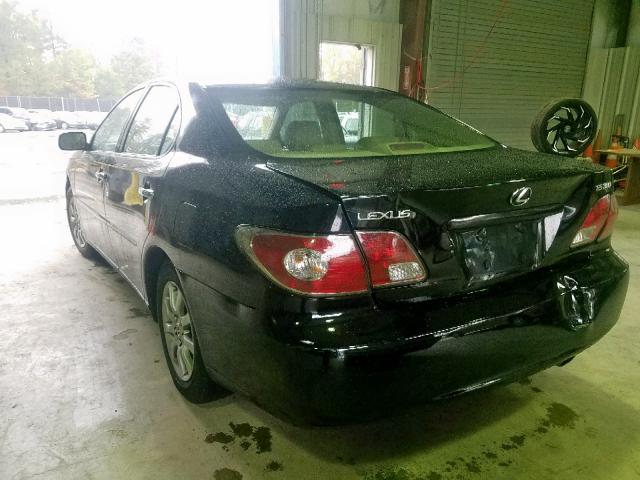 JTHBF30GX25034117 - 2002 LEXUS ES 300 BLACK photo 3