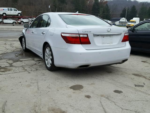 JTHBL46F285068719 - 2008 LEXUS LS 460 WHITE photo 3