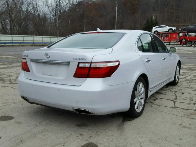 JTHBL46F285068719 - 2008 LEXUS LS 460 WHITE photo 4