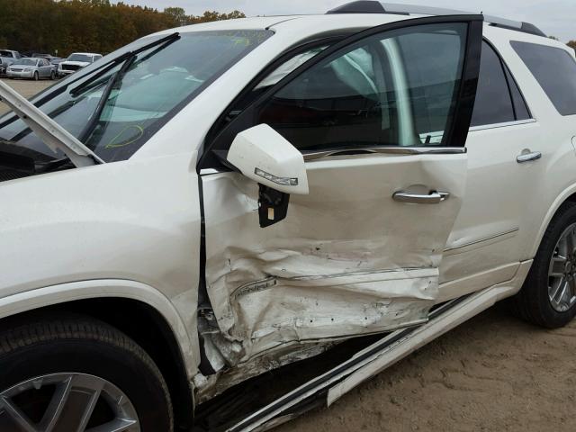 1GKKRTED6CJ211363 - 2012 GMC ACADIA DEN WHITE photo 9