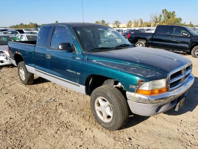 1B7GG23X7VS267288 - 1997 DODGE DAKOTA GREEN photo 1