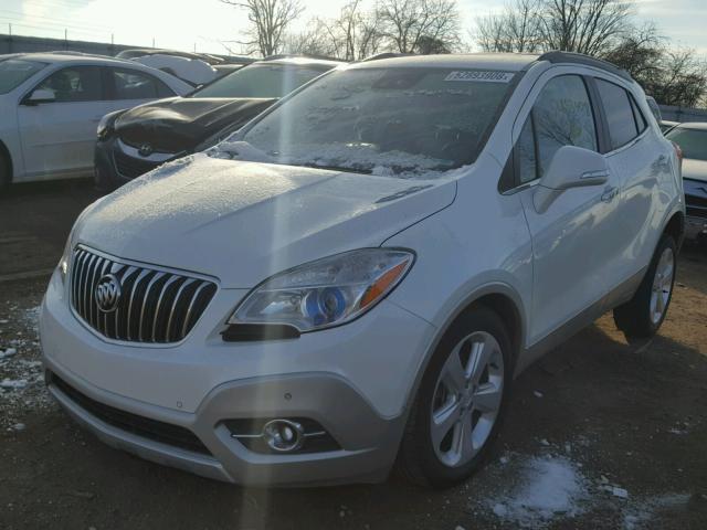 KL4CJHSB4FB078361 - 2015 BUICK ENCORE PRE WHITE photo 2