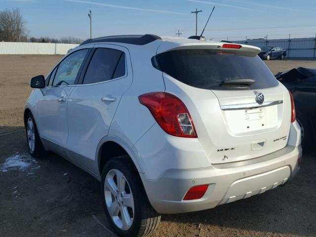 KL4CJHSB4FB078361 - 2015 BUICK ENCORE PRE WHITE photo 3