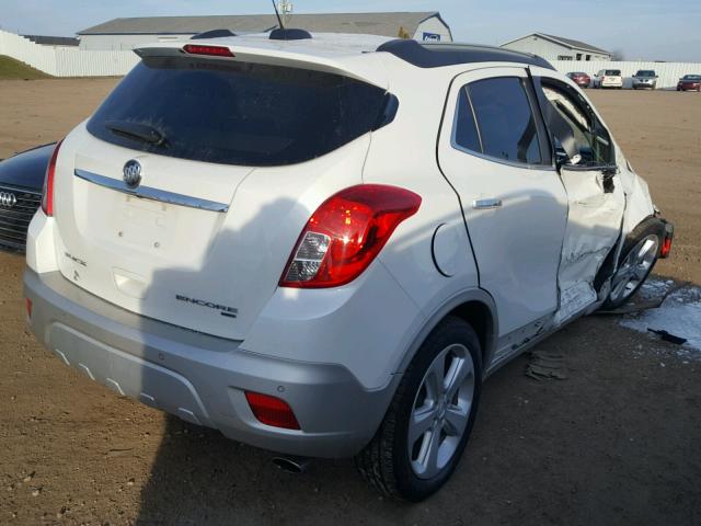 KL4CJHSB4FB078361 - 2015 BUICK ENCORE PRE WHITE photo 4