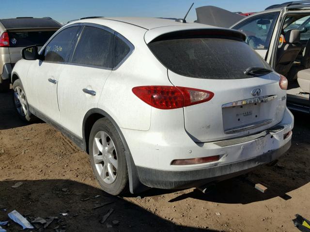 JNKAJ09F98M357284 - 2008 INFINITI EX35 BASE WHITE photo 3