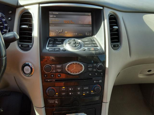 JNKAJ09F98M357284 - 2008 INFINITI EX35 BASE WHITE photo 9