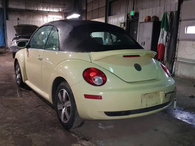 3VWRF31Y06M327318 - 2006 VOLKSWAGEN NEW BEETLE Sarı foto 3