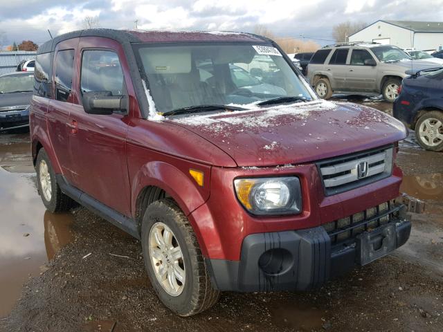 5J6YH28748L009412 - 2008 HONDA ELEMENT EX RED photo 1