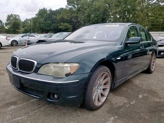 WBAHL83536DT05541 - 2006 BMW 750 I GREEN photo 2