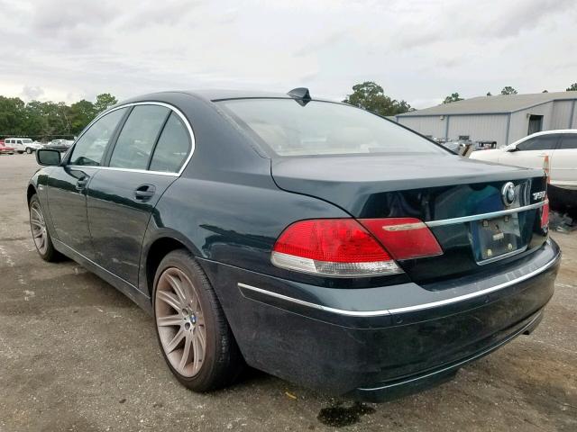 WBAHL83536DT05541 - 2006 BMW 750 I GREEN photo 3