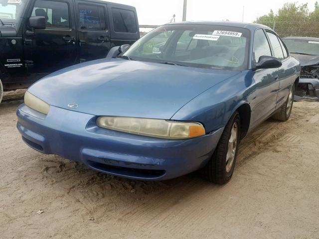 1G3WH52K1WF309299 - 1998 OLDSMOBILE INTRIGUE BLUE photo 2