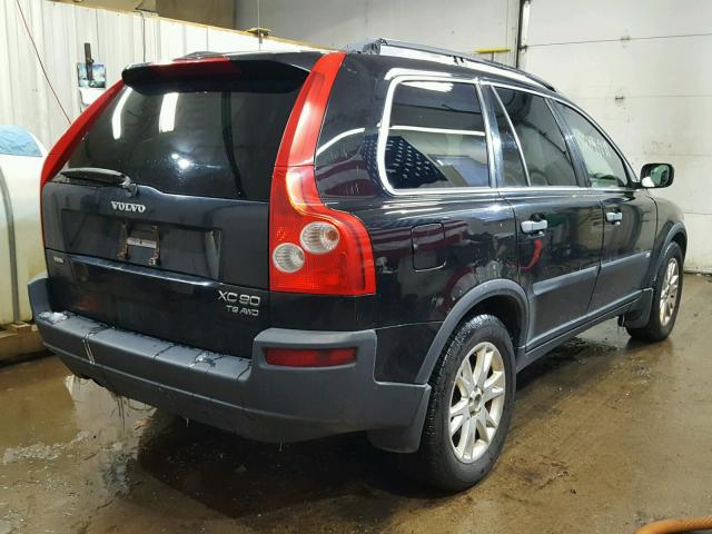 YV1CM91H641044539 - 2004 VOLVO XC90 T6 BLACK photo 4