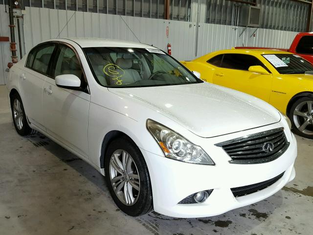 JN1DV6AP0BM600548 - 2011 INFINITI G25 BASE WHITE photo 1