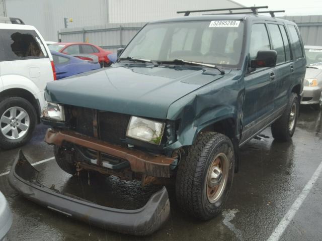 JACDJ58V1T7901710 - 1996 ISUZU TROOPER S GREEN photo 2