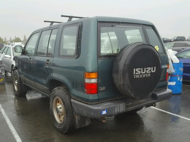 JACDJ58V1T7901710 - 1996 ISUZU TROOPER S GREEN photo 3