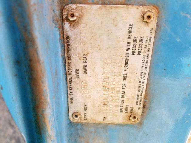 TCL146F712982 - 1976 GMC C1500 BLUE photo 10