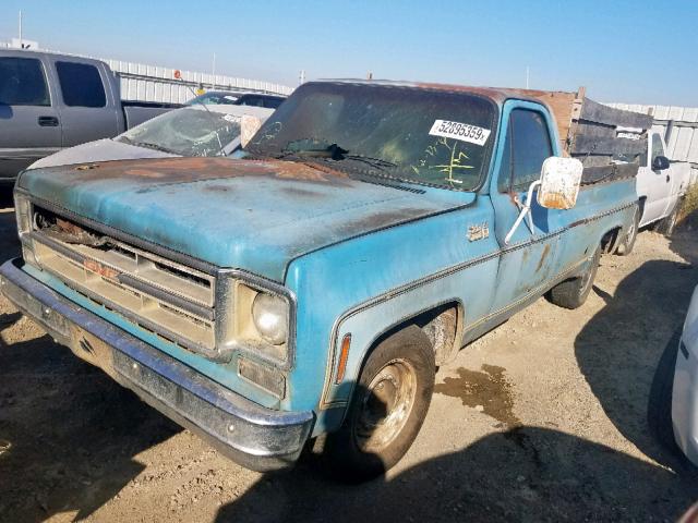 TCL146F712982 - 1976 GMC C1500 BLUE photo 2