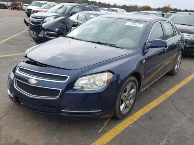 1G1ZH57B884222917 - 2008 CHEVROLET MALIBU 1LT BLUE photo 2