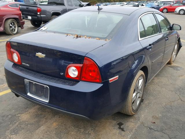 1G1ZH57B884222917 - 2008 CHEVROLET MALIBU 1LT BLUE photo 4