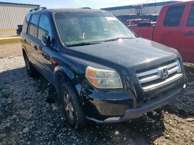 5FNYF18417B002348 - 2007 HONDA PILOT EX BLACK photo 1