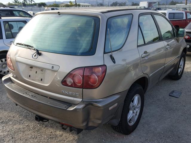 JT6HF10U4X0036043 - 1999 LEXUS RX 300 BEIGE photo 4