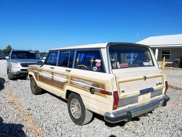 1JCNJ15U1HT117020 - 1987 JEEP GRAND WAGO TAN photo 3