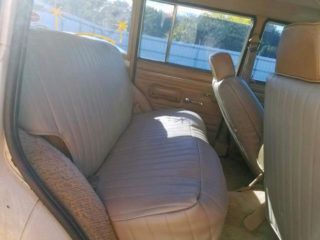 1JCNJ15U1HT117020 - 1987 JEEP GRAND WAGO TAN photo 6