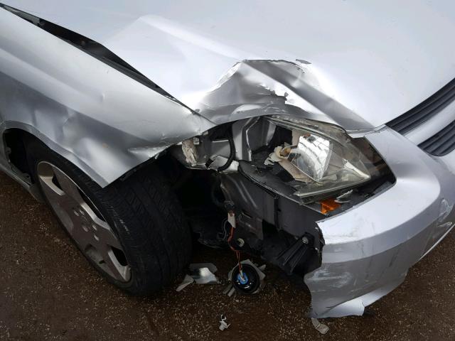 1G1AT18H897202223 - 2009 CHEVROLET COBALT LT SILVER photo 9