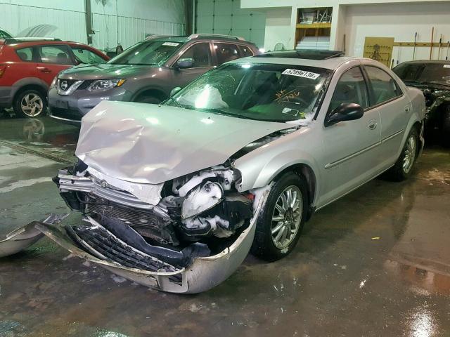 1C3AL56U91N725706 - 2001 CHRYSLER SEBRING LX SILVER photo 2