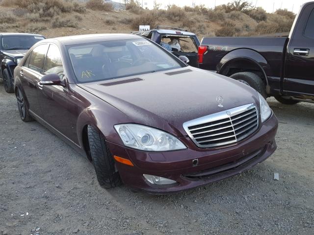 WDDNG71X37A105888 - 2007 MERCEDES-BENZ S 550 MAROON photo 1