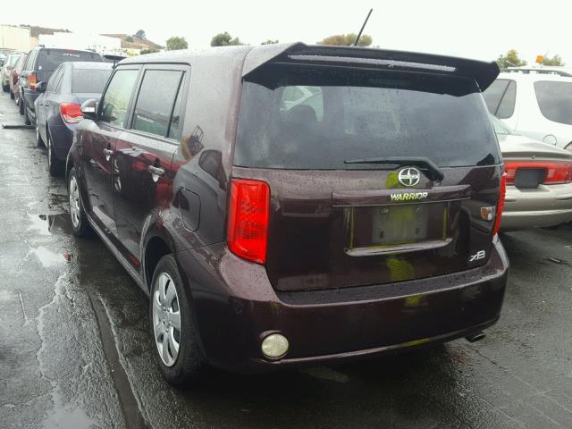 JTLKE50E081041869 - 2008 TOYOTA SCION XB Tünd qırmızı foto 3
