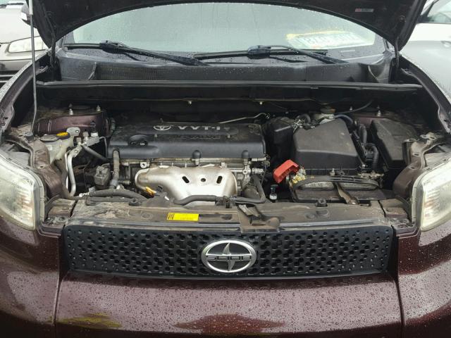 JTLKE50E081041869 - 2008 TOYOTA SCION XB Tünd qırmızı foto 7