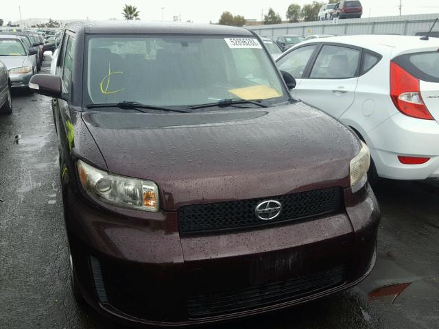 JTLKE50E081041869 - 2008 TOYOTA SCION XB Tünd qırmızı foto 9