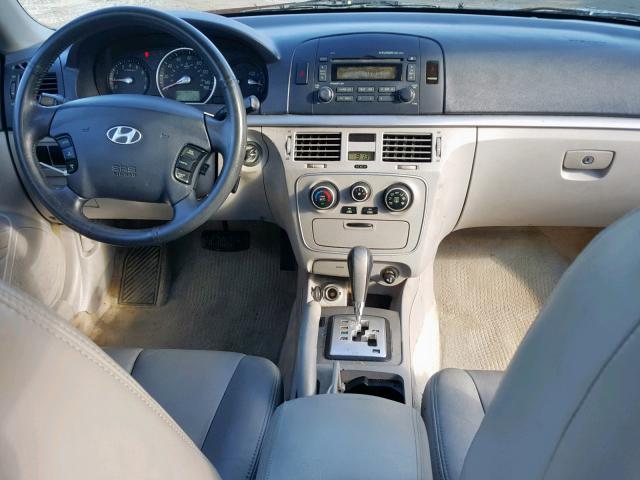 5NPET46C06H164429 - 2006 HYUNDAI SONATA GL BLUE photo 9