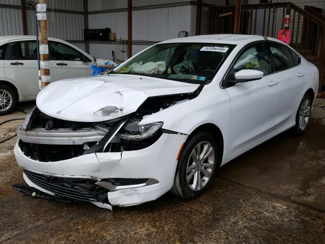 1C3CCCAB3FN676996 - 2015 CHRYSLER 200 LIMITE WHITE photo 2