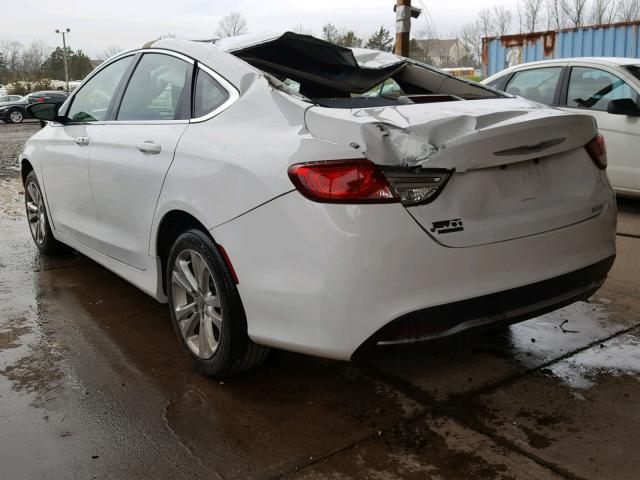 1C3CCCAB3FN676996 - 2015 CHRYSLER 200 LIMITE WHITE photo 3