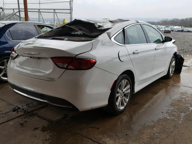 1C3CCCAB3FN676996 - 2015 CHRYSLER 200 LIMITE WHITE photo 4