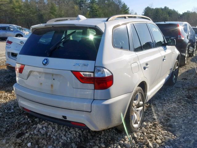 WBXPC93427WF02076 - 2007 BMW X3 3.0SI WHITE photo 4