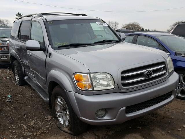 5TDBT48A73S159569 - 2003 TOYOTA SEQUOIA LI SILVER photo 1