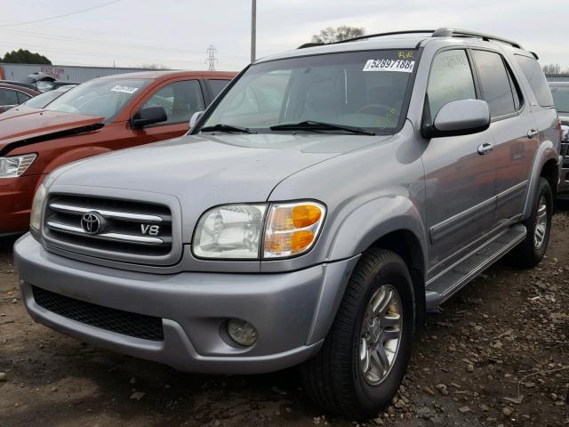 5TDBT48A73S159569 - 2003 TOYOTA SEQUOIA LI SILVER photo 2