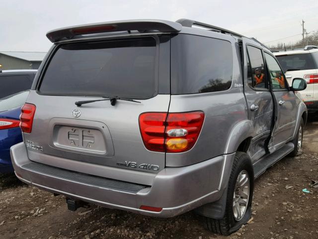 5TDBT48A73S159569 - 2003 TOYOTA SEQUOIA LI SILVER photo 4