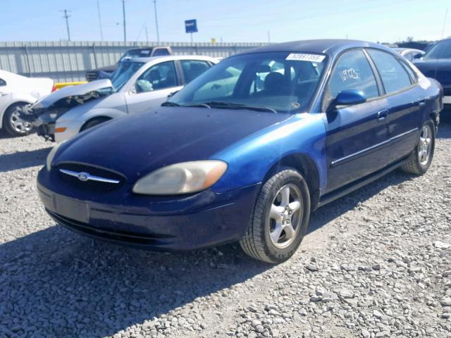 1FAFP55U22A128306 - 2002 FORD TAURUS SES BLUE photo 2