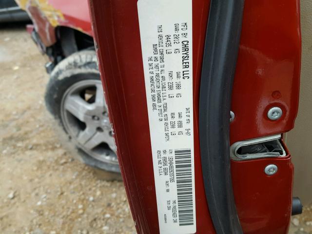 1B3HB48B28D557265 - 2008 DODGE CALIBER SX RED photo 10