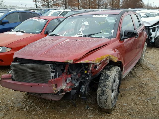 1B3HB48B28D557265 - 2008 DODGE CALIBER SX RED photo 2