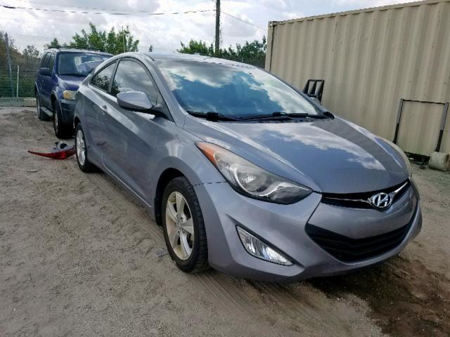 KMHDH6AE5DU018804 - 2013 HYUNDAI ELANTRA CO GRAY photo 1