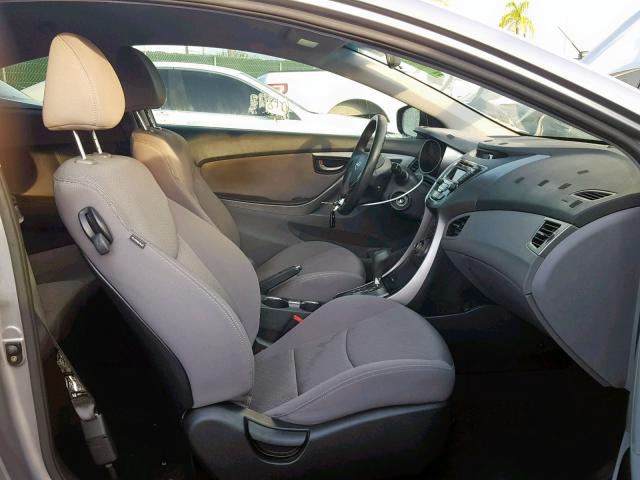 KMHDH6AE5DU018804 - 2013 HYUNDAI ELANTRA CO GRAY photo 5