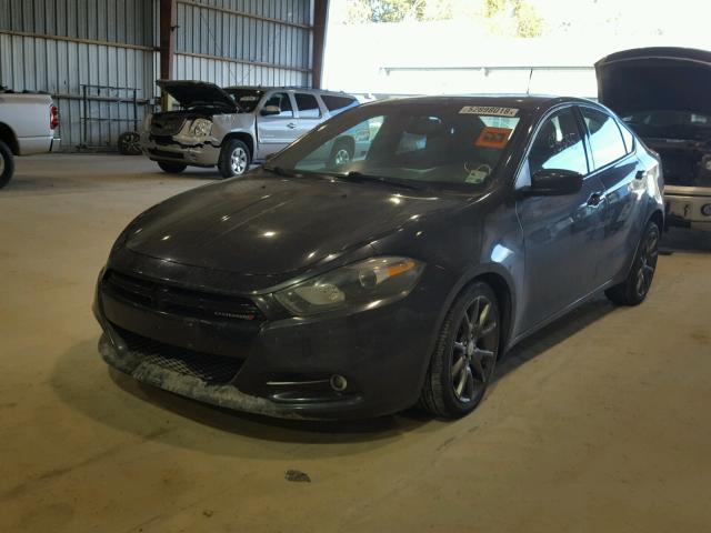 1C3CDFBB3ED716074 - 2014 DODGE DART SXT BLACK photo 2