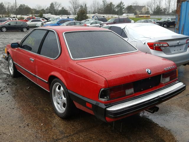 WBAEC7409G0607425 - 1986 BMW 635 CSI RED photo 3