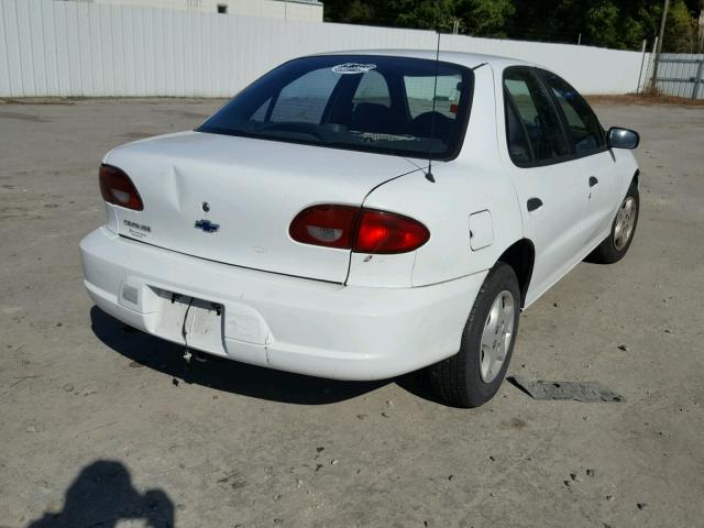 1G1JC524517302409 - 2001 CHEVROLET CAVALIER B WHITE photo 4